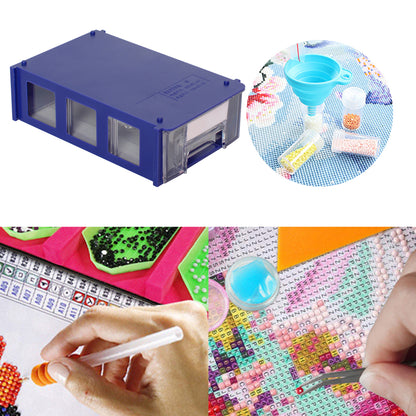 Plastic Storage Box Multifunctional Assemblable for Diamond Painting Accessories