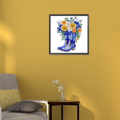 Retro Nostalgic Boots - Special Shaped Drill Diamond Painting 30*30CM