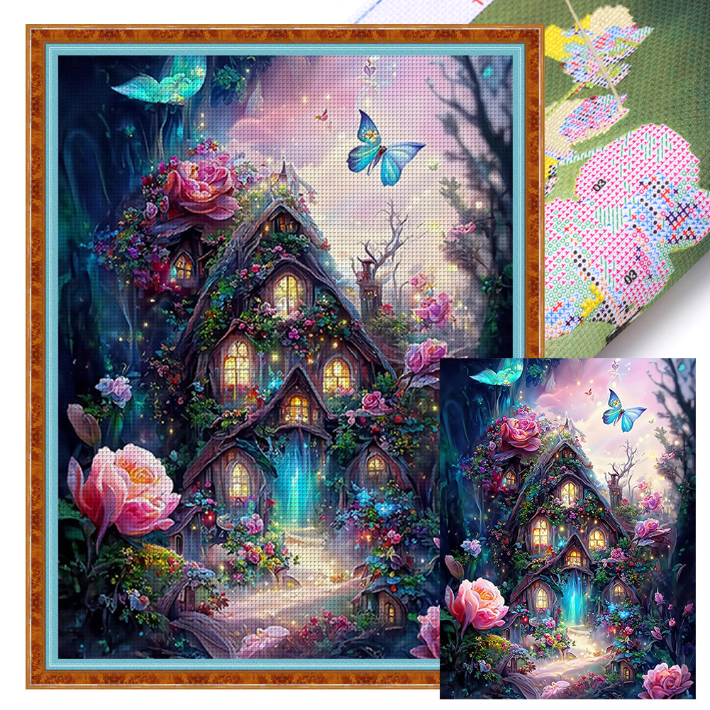 Dream Tree House - 11CT Stamped Cross Stitch 50*65CM