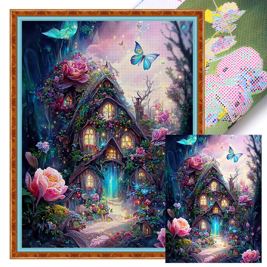 Dream Tree House - 11CT Stamped Cross Stitch 50*65CM