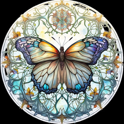 Butterfly - Full Round Drill Diamond Painting 30*30CM