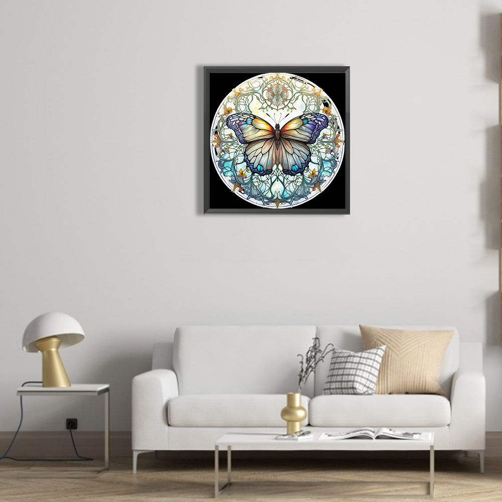 Butterfly - Full Round Drill Diamond Painting 30*30CM