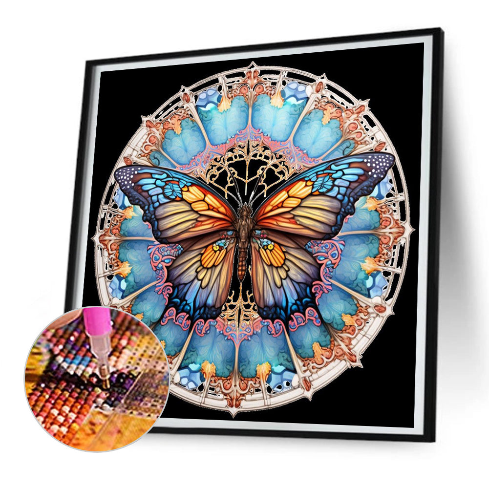 Butterfly - Full Round Drill Diamond Painting 30*30CM