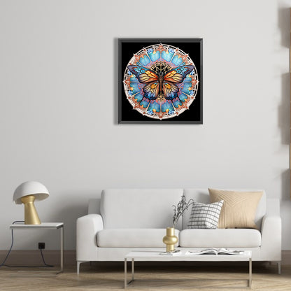 Butterfly - Full Round Drill Diamond Painting 30*30CM