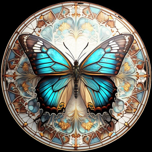 Butterfly - Full Round Drill Diamond Painting 30*30CM