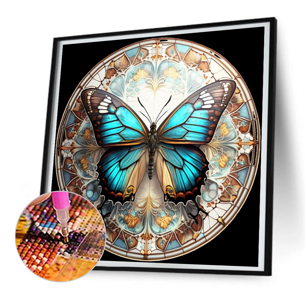 Butterfly - Full Round Drill Diamond Painting 30*30CM