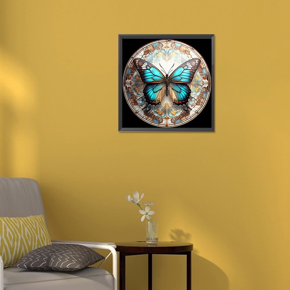 Butterfly - Full Round Drill Diamond Painting 30*30CM