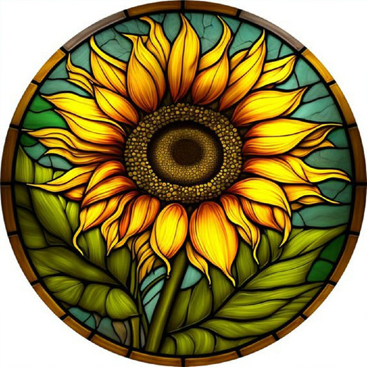 Sunflower - Full Round Drill Diamond Painting 30*30CM