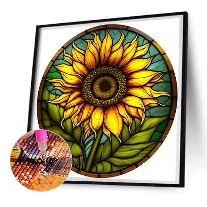 Sunflower - Full Round Drill Diamond Painting 30*30CM