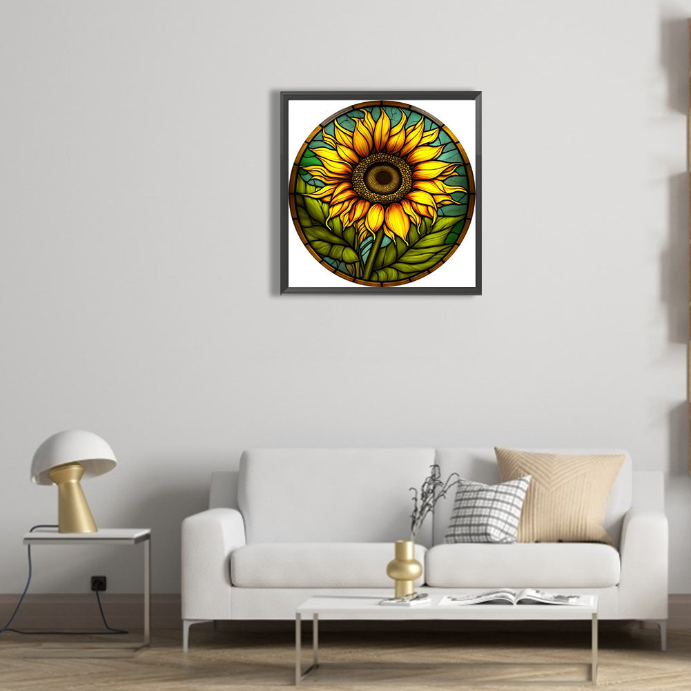 Sunflower - Full Round Drill Diamond Painting 30*30CM