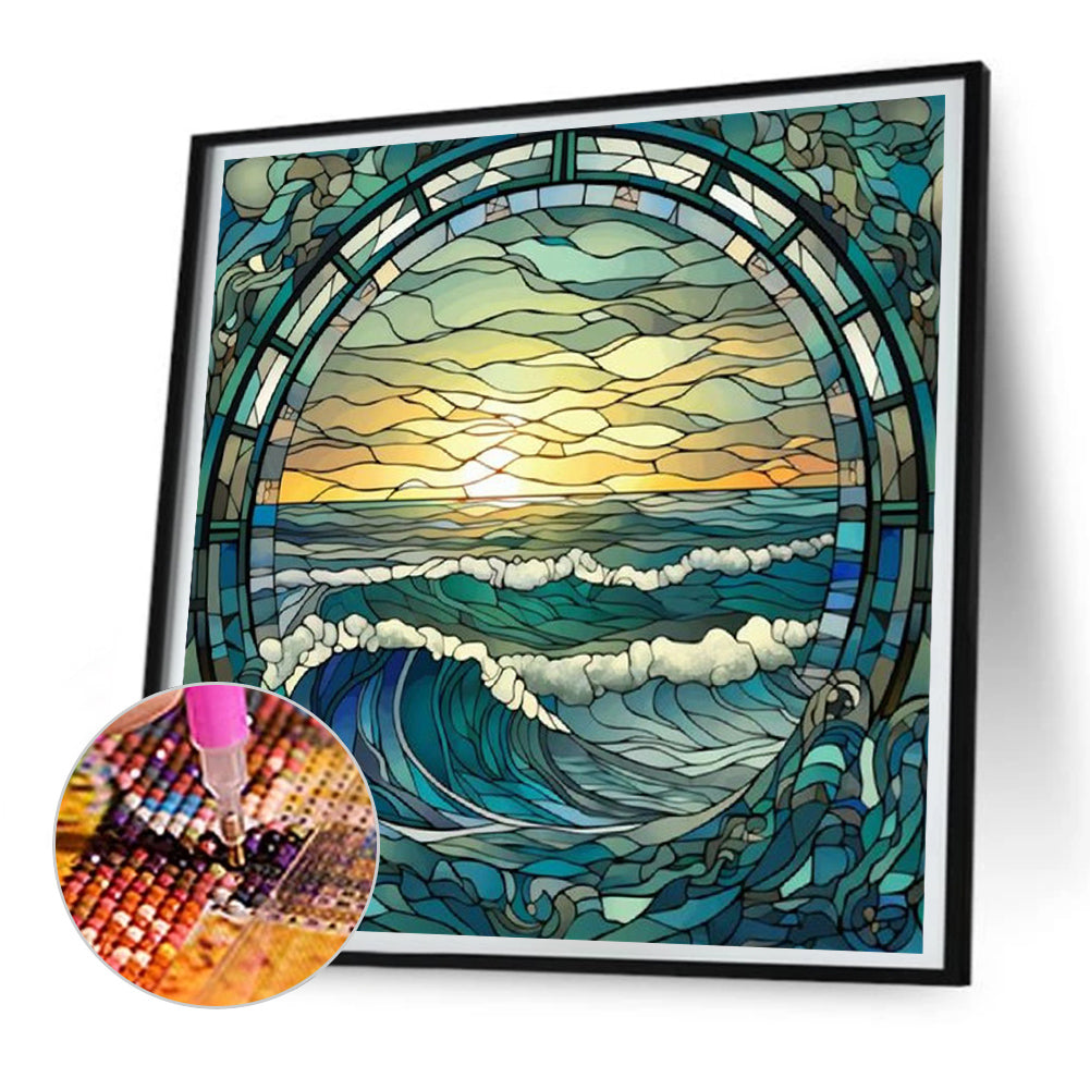 The Waves - Full Round Drill Diamond Painting 30*30CM