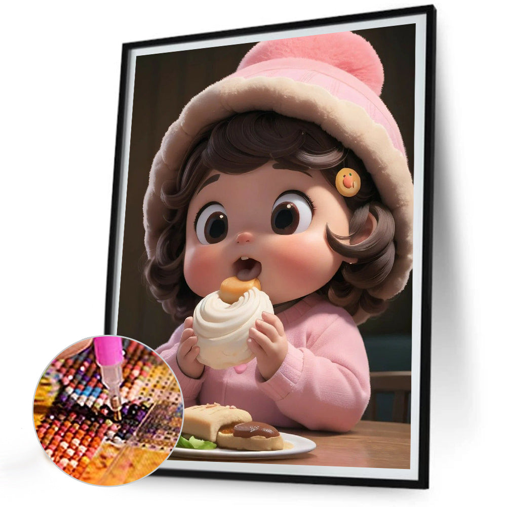 Sweet Doll - Full Round Drill Diamond Painting 30*40CM