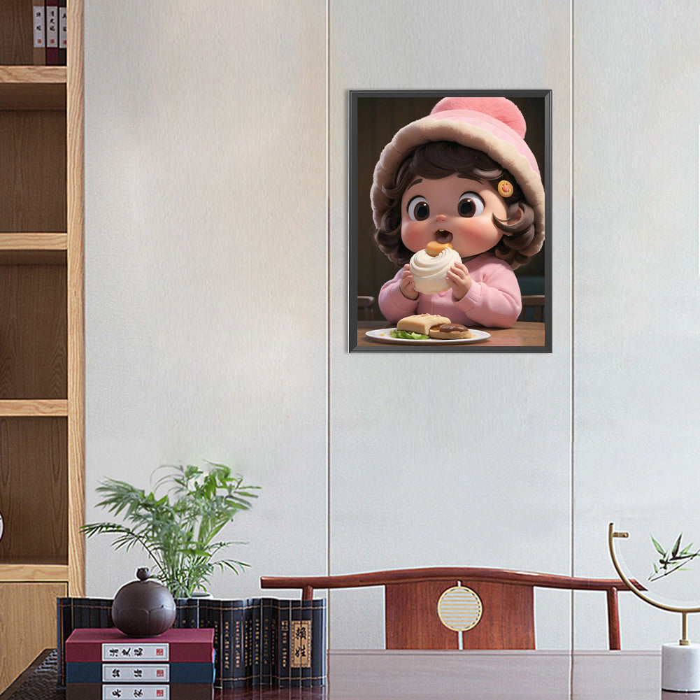 Sweet Doll - Full Round Drill Diamond Painting 30*40CM