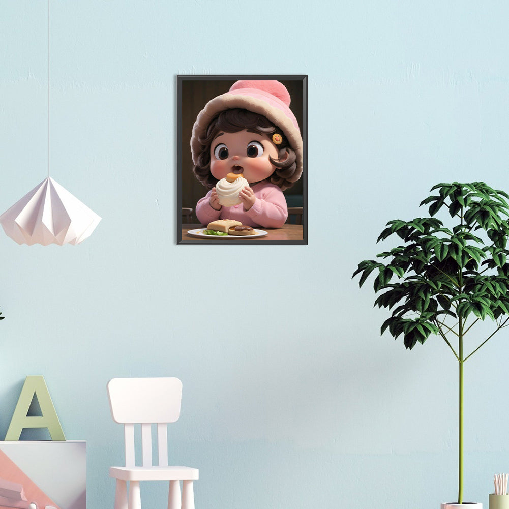 Sweet Doll - Full Round Drill Diamond Painting 30*40CM
