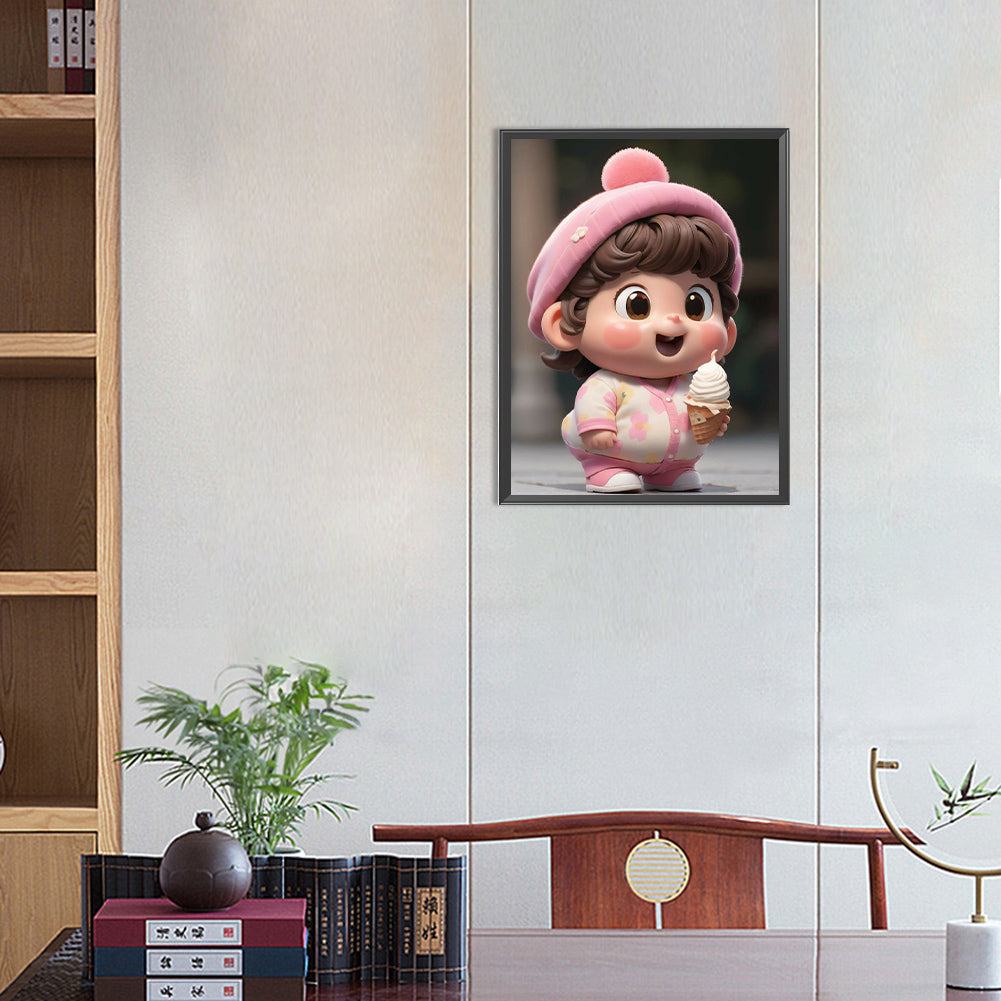 Sweet Doll - Full Round Drill Diamond Painting 30*40CM