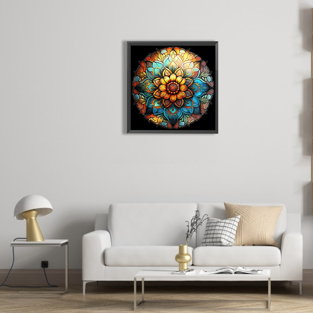 Abstract Mandala Flower - Full Round Drill Diamond Painting 30*30CM