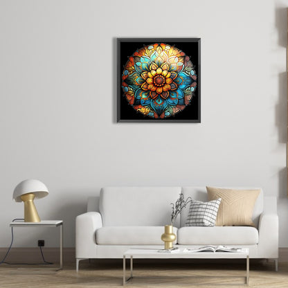 Abstract Mandala Flower - Full Round Drill Diamond Painting 30*30CM