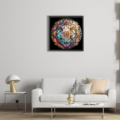 Abstract Mandala Flower - Full Round Drill Diamond Painting 30*30CM