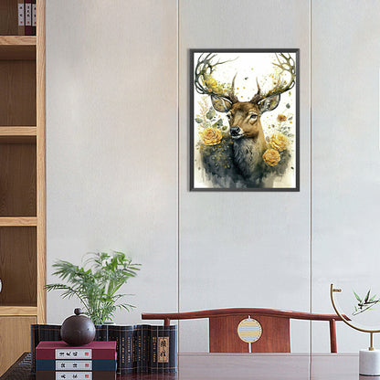 Elk - Full Round Drill Diamond Painting 30*40CM