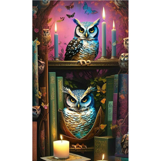 Owl - 11CT Stamped Cross Stitch 40*65CM