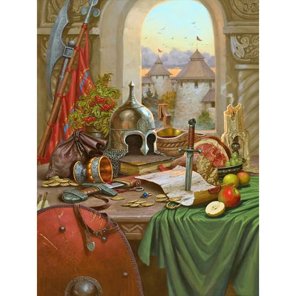 Table - Full Round Drill Diamond Painting 30*40CM
