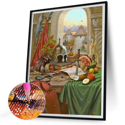 Table - Full Round Drill Diamond Painting 30*40CM