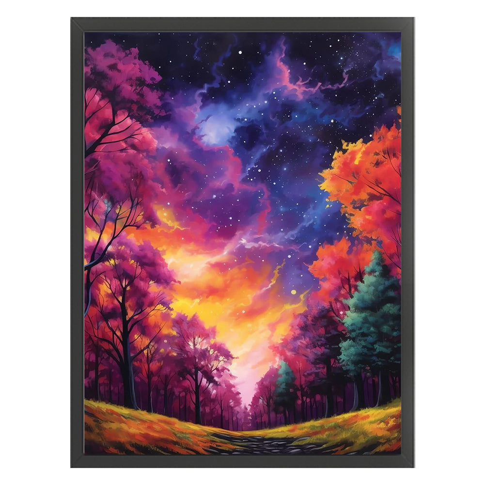 Colorful Woods - 11CT Stamped Cross Stitch 40*55CM