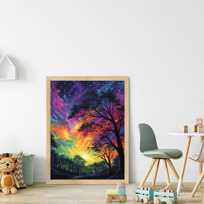 Colorful Woods - 11CT Stamped Cross Stitch 40*55CM