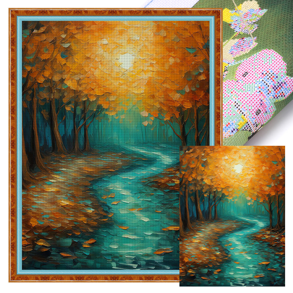 Colorful Woods - 11CT Stamped Cross Stitch 40*55CM