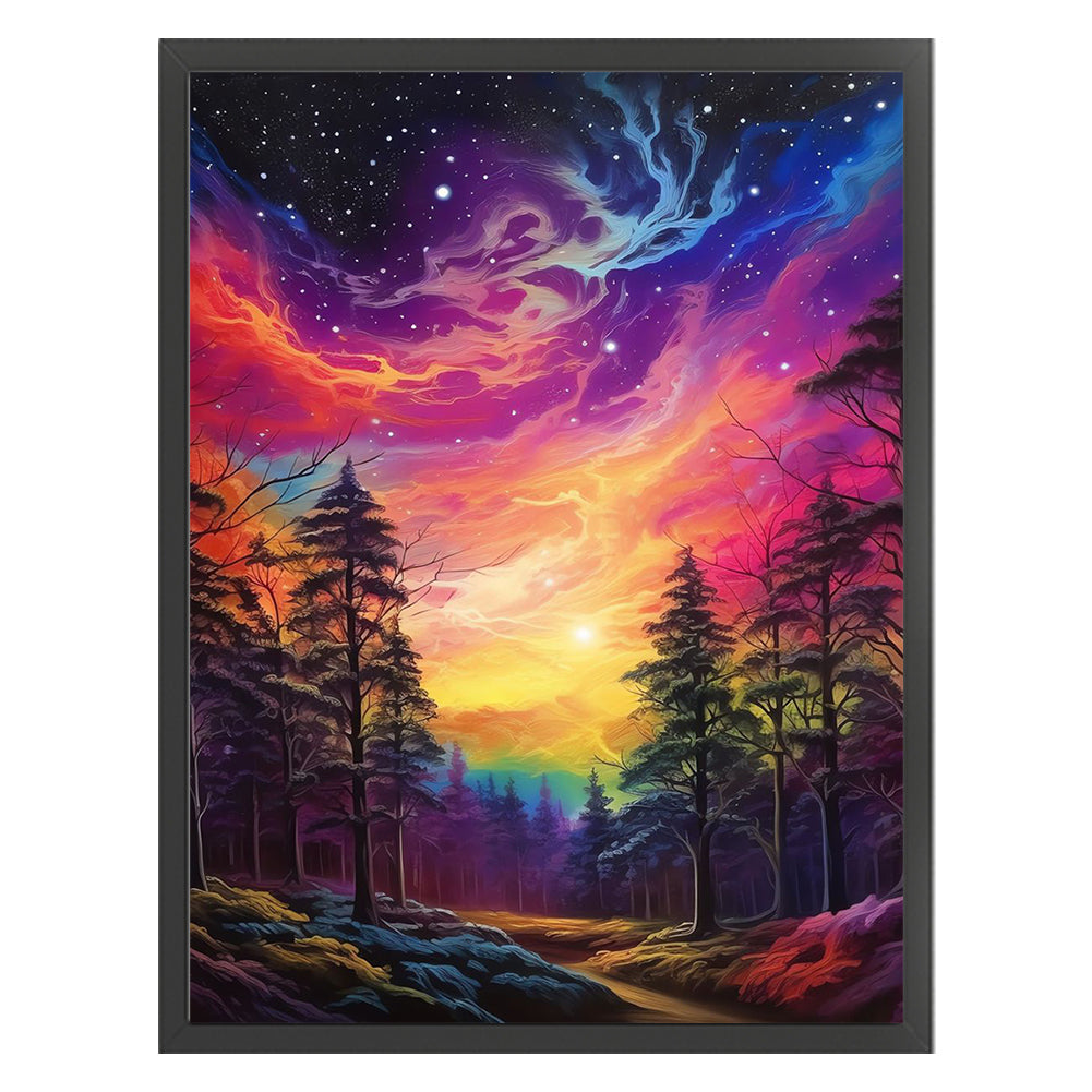 Colorful Woods - 11CT Stamped Cross Stitch 40*55CM