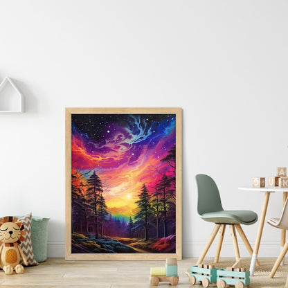 Colorful Woods - 11CT Stamped Cross Stitch 40*55CM