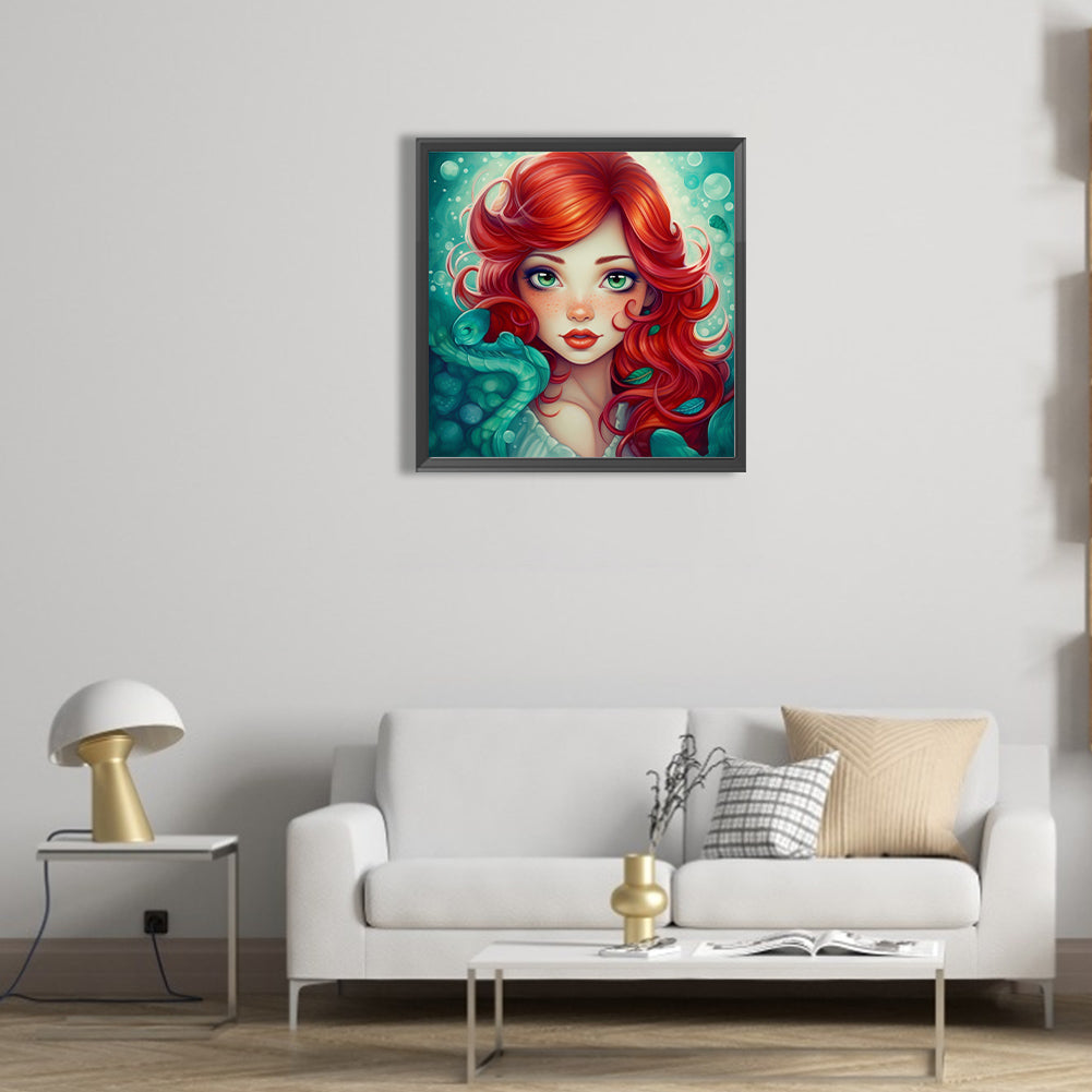 Redhead Princess - Full Round Drill Diamond Painting 50*50CM