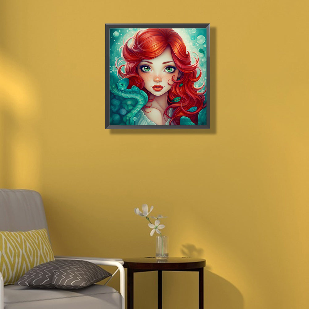 Redhead Princess - Full Round Drill Diamond Painting 50*50CM