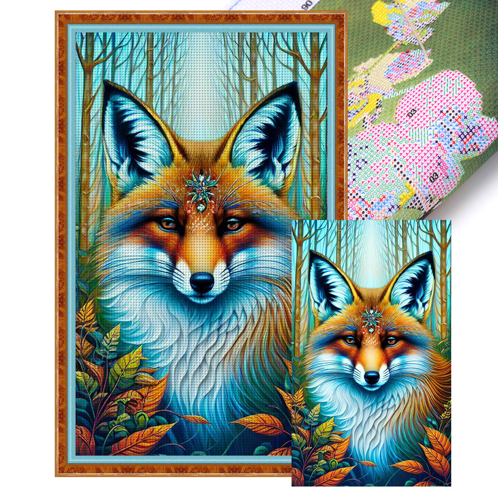 Fox - 11CT Stamped Cross Stitch 35*60CM