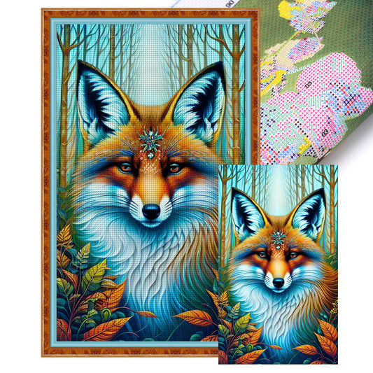 Fox - 11CT Stamped Cross Stitch 35*60CM