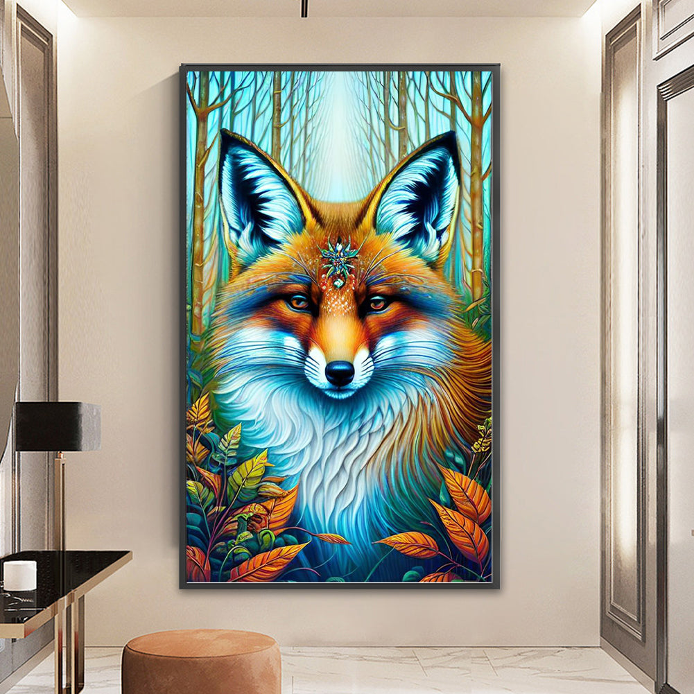 Fox - 11CT Stamped Cross Stitch 35*60CM
