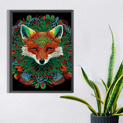 Mandala Fox - Special Shaped Drill Diamond Painting 30*40CM