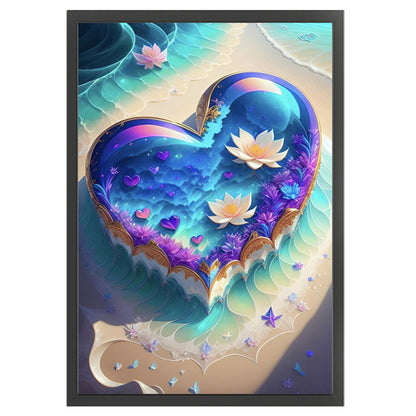 Sea Beach Love - 11CT Stamped Cross Stitch 40*60CM