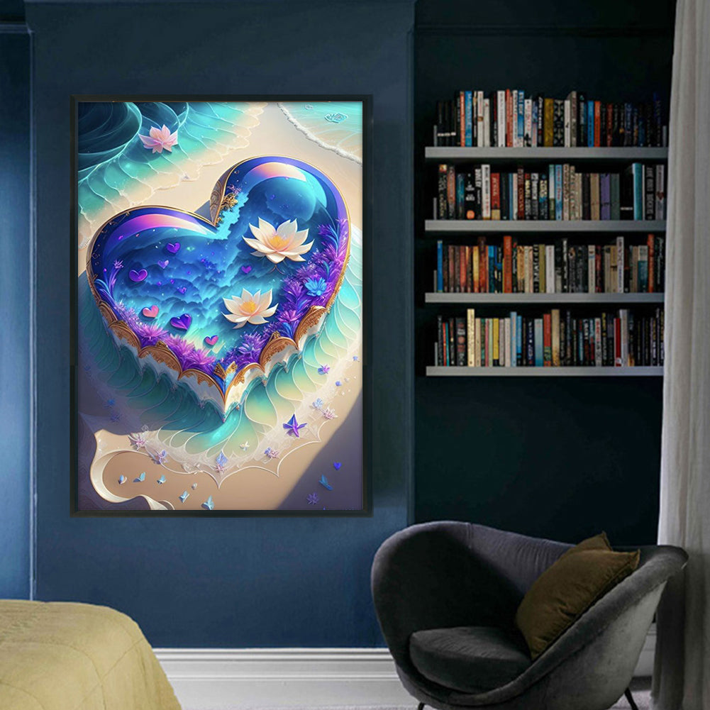 Sea Beach Love - 11CT Stamped Cross Stitch 40*60CM