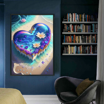 Sea Beach Love - 11CT Stamped Cross Stitch 40*60CM