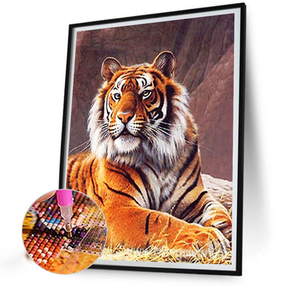 Tiger - Full Round Drill Diamond Painting 40*50CM