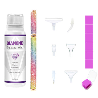 DIY Diamond Painting Pen Art Craft 120ml Diamond Painting Sealer Set For Drawing