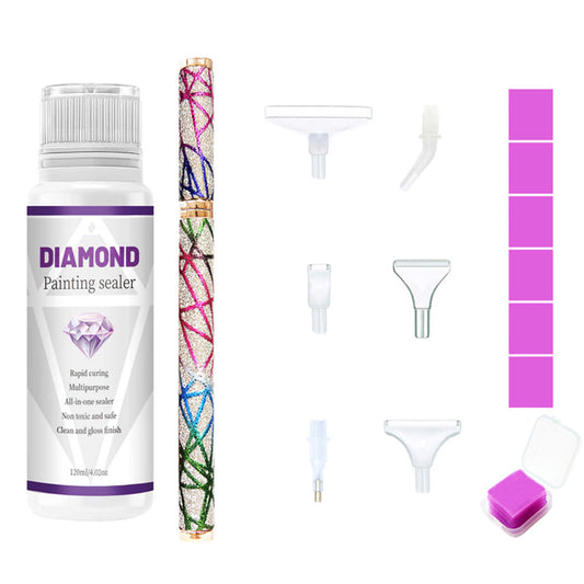 DIY Diamond Painting Pen Art Craft 120ml Diamond Painting Sealer Set For Drawing