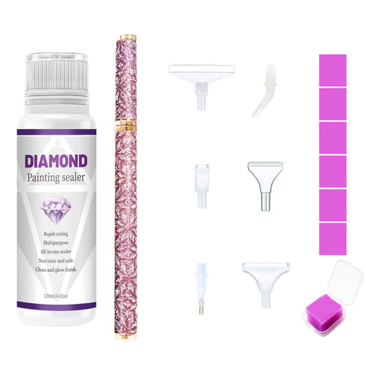 DIY Diamond Painting Pen Art Craft 120ml Diamond Painting Sealer Set For Drawing