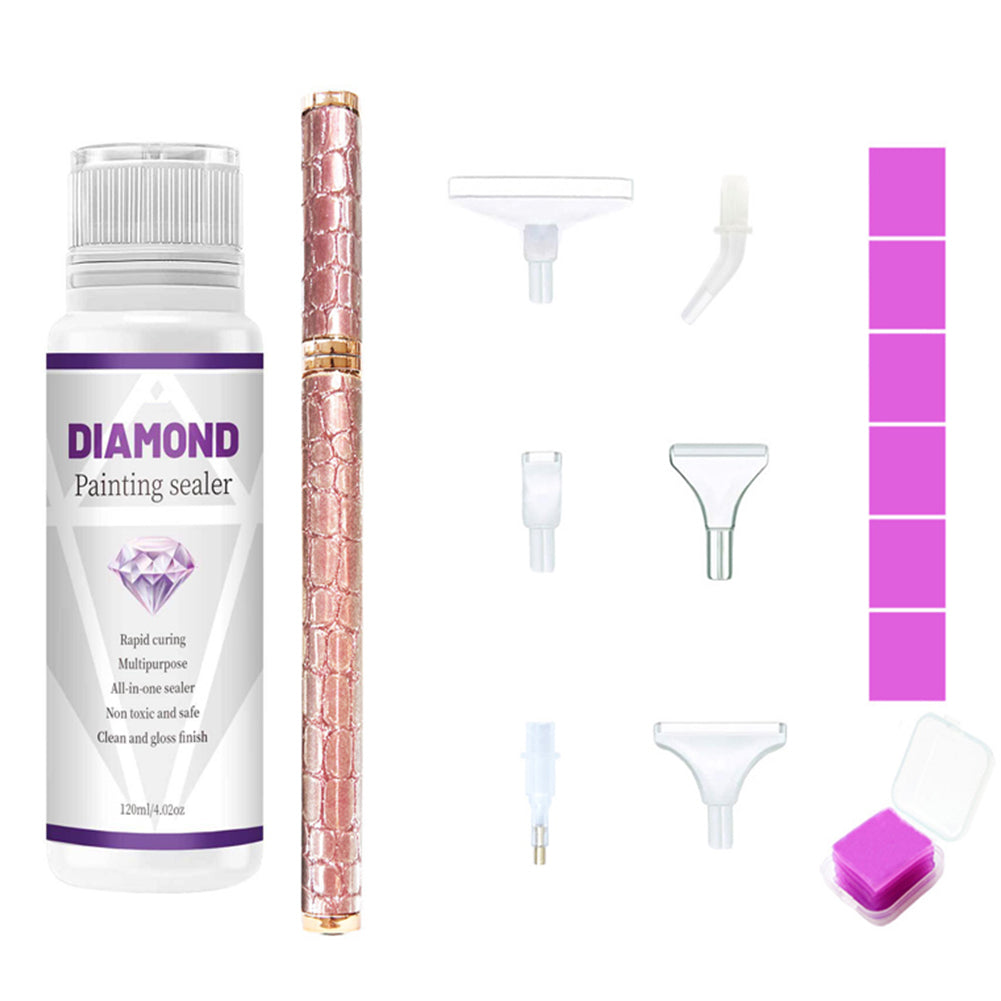 DIY Diamond Painting Pen Art Craft 120ml Diamond Painting Sealer Set For Drawing