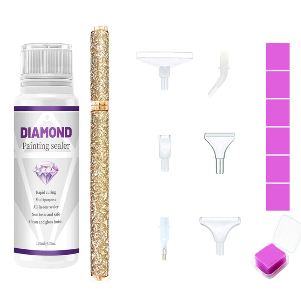 DIY Diamond Painting Pen Art Craft 120ml Diamond Painting Sealer Set For Drawing