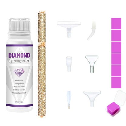 DIY Diamond Painting Pen Art Craft 120ml Diamond Painting Sealer Set For Drawing