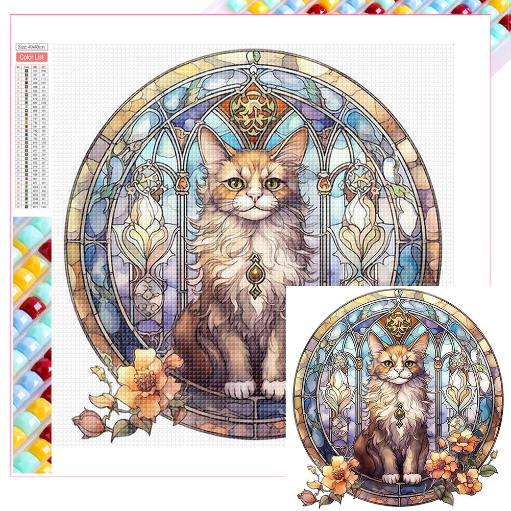 Cat Cat - Full Square Drill Diamond Painting 40*40CM