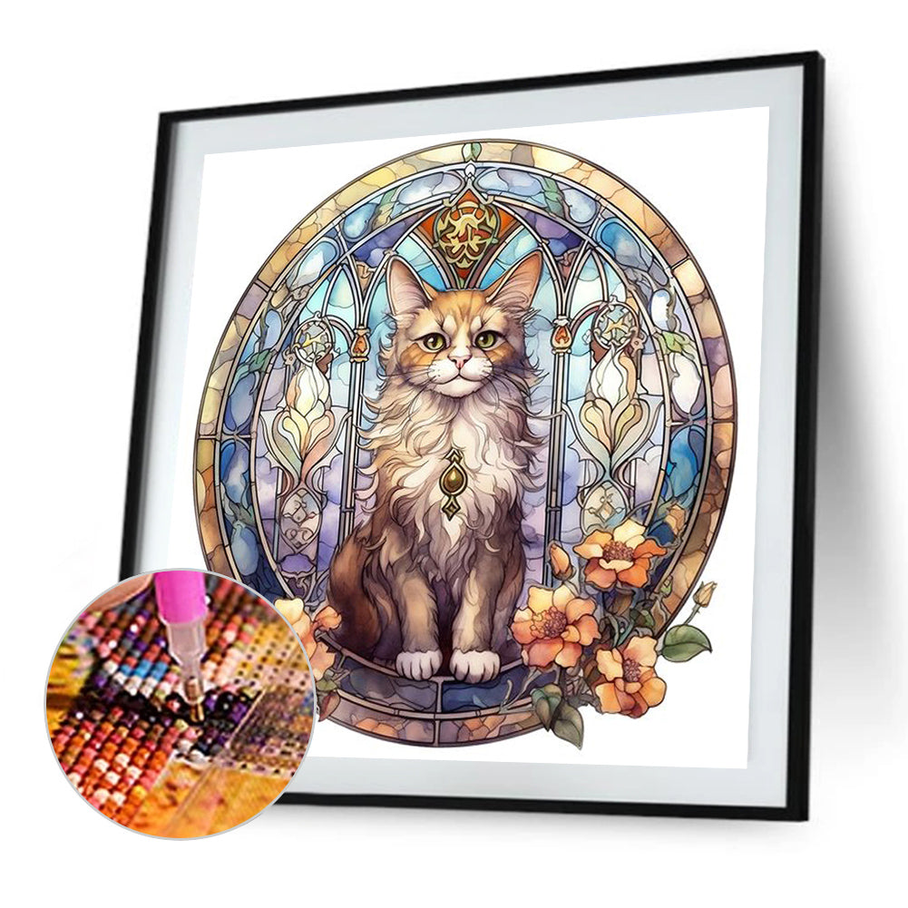 Cat Cat - Full Square Drill Diamond Painting 40*40CM