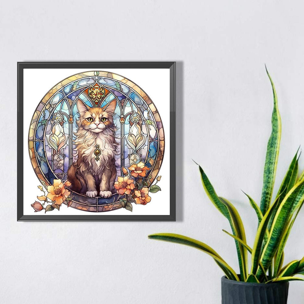 Cat Cat - Full Square Drill Diamond Painting 40*40CM